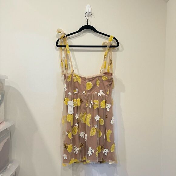NWT For Love And Lemons Fruitpunch Sequin Mini Dress Size Large - Picture 10 of 12